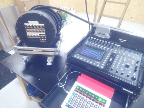Digitale mixer set te koop, Muziek en Instrumenten, Mengpanelen, Zo goed als nieuw, 10 tot 20 kanalen, Microfooningang, Verzenden