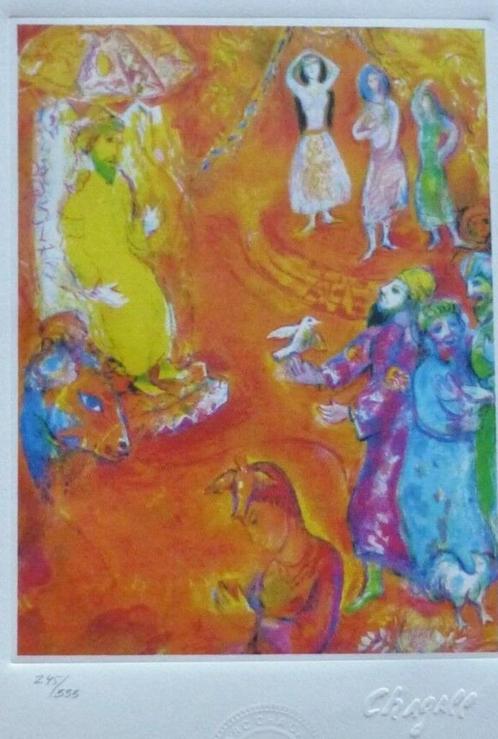 Marc Chagall Kleur Lithografie"Arabian Nights"Afb 10 Gen Gel, Antiek en Kunst, Kunst | Litho's en Zeefdrukken, Ophalen of Verzenden