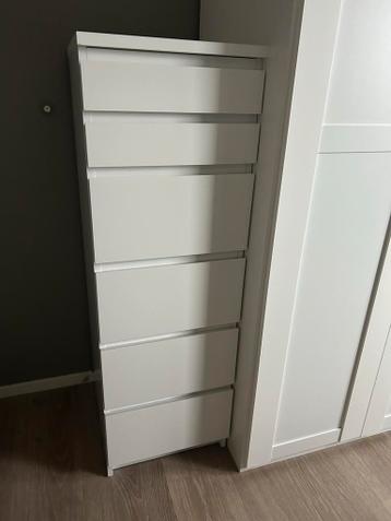 Ikea Malm ladekast wit - Zo goed als nieuw! - afbeelding 1 Ikea Malm ladekast wit - Zo goed als nieuw! - afbeelding 1