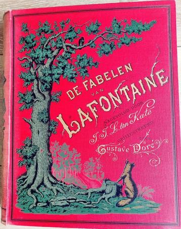 Antiek boek De Fabelen van La Fontaine