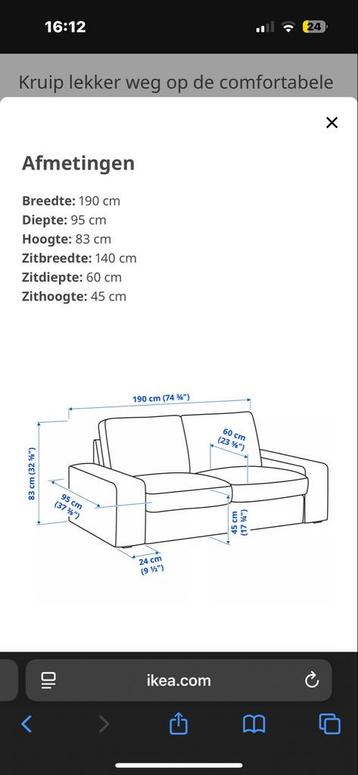 Ikea kivik bank - afbeelding 3 Ikea kivik bank - afbeelding 3