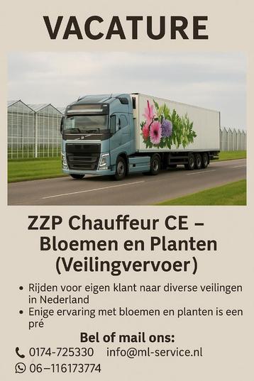 Chauffeur CE – Bloemen en Planten