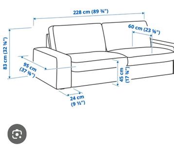 Ikea Bank - 3 zits - Antraciet, model Kivik - afbeelding 5 Ikea Bank - 3 zits - Antraciet, model Kivik - afbeelding 5