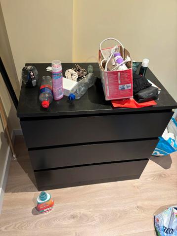 Zwarte Malm Ladekast - IKEA - afbeelding 2 Zwarte Malm Ladekast - IKEA - afbeelding 2