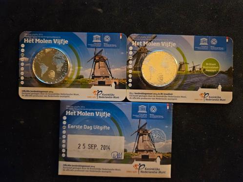 Coincard Molenvijfje UNC / BU / 1ste Dag uitgifte, Postzegels en Munten, Munten | Nederland, Euro's, Koningin Beatrix, Verzenden
