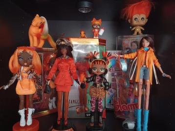 Oranje fashion dolls poppen Rainbow high, Lol omg, Barbie