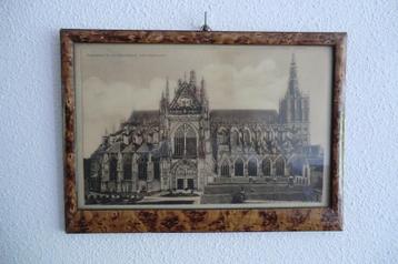 lijst met ansichtkaart van de Kathedraal St. Jan Den Bosch