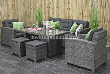 Minnesota Loungeset 3 Zitsbank Dark Grey SHOWROOMMODEL