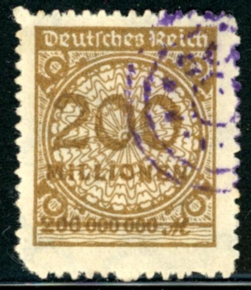 Duitsland 323-APa - Inflatie zegel, Postzegels en Munten, Postzegels | Europa | Duitsland, Gestempeld, Overige periodes, Verzenden