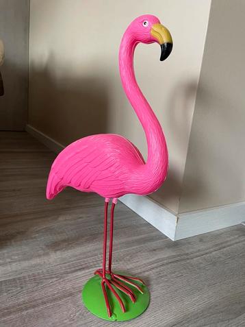 Flamingo standbeeld kunststof