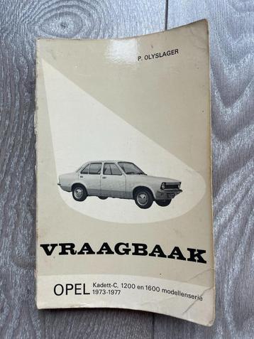 Vraagbaak	Opel	Kadett C	1200 en 1600 modellen	1973-1977