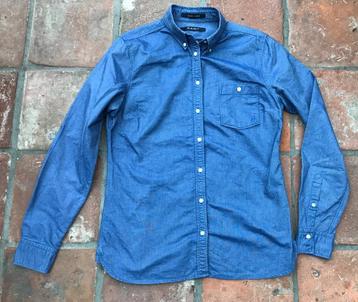  NIEUW DAMES GANT Spijker jeanslook Overhemdblouse blouse 38