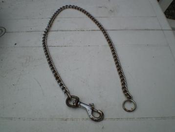 Ketting voor aan een riem van een hond om hem langer te make