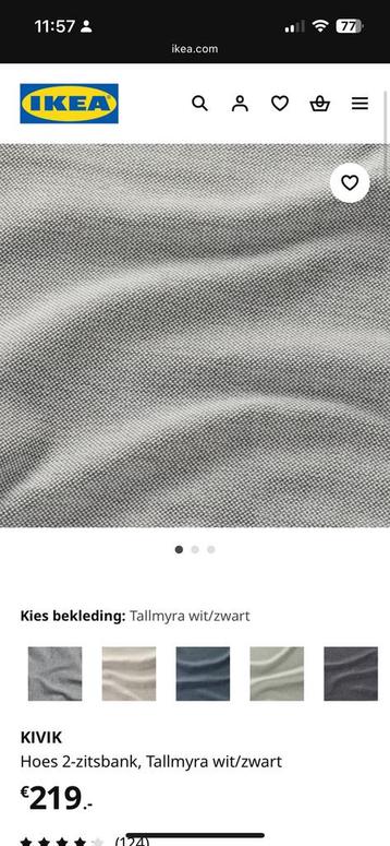 Kivik tweezits met GLOEDNIEUWE hoes! - afbeelding 3 Kivik tweezits met GLOEDNIEUWE hoes! - afbeelding 3
