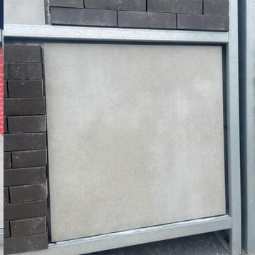 Keramische Tuintegel Betonlook Warm Grey 60x60x3cm | OP=OP!