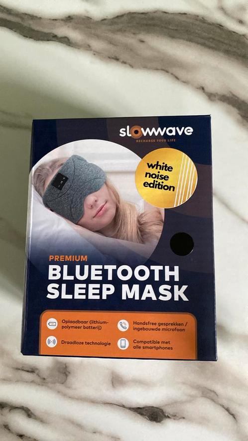 Bluetooth sleep mask Slowwave white noise edition, Sport en Fitness, Gezondheidsproducten en Wellness, Zo goed als nieuw, Overige typen