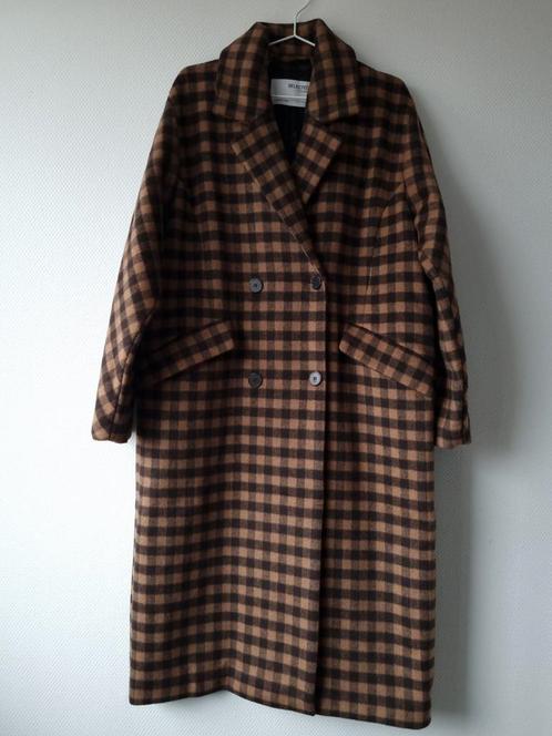 NU €100,-SELECTED FEMME mantel wol coat tussen jas 40 NIEUW, Kleding | Dames, Jassen | Winter, Nieuw, Maat 38/40 (M), Ophalen of Verzenden