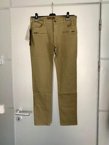 F461 Nieuw: jeans Jade Twelve: mt 32=M=40 broek olijf-groen