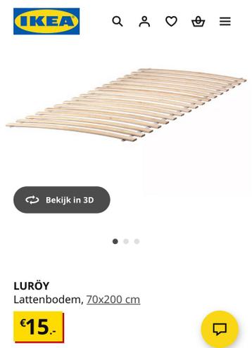 Ikea Nesttun bedframe 140x200 Wit - afbeelding 2 Ikea Nesttun bedframe 140x200 Wit - afbeelding 2