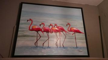 FLAMINGO SCHILDERIJ COCO MAISON