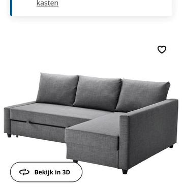 Hoek slaapbank Friheten van ikea.