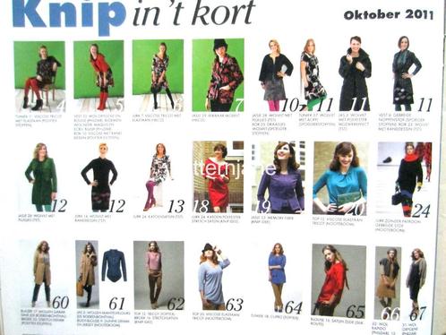 2 x knip mode maken - knip oktober 2011 en knip mei 1995, Hobby en Vrije tijd, Kledingpatronen, Zo goed als nieuw, Vrouw, Knipmode
