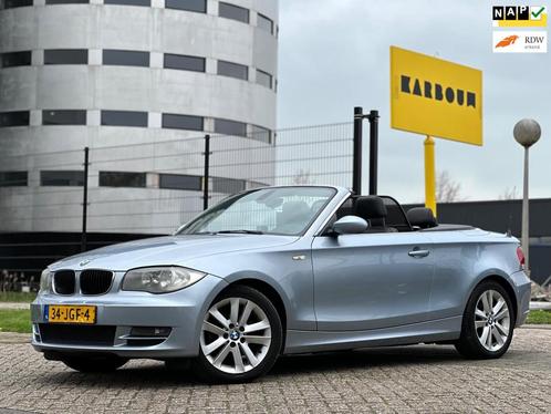 BMW 1-serie Cabrio 118i Executive/AUT/LEDER/PSENSOR/CRUISE/A, Auto's, BMW, Bedrijf, Te koop, 1-Serie, ABS, Airbags, Airconditioning