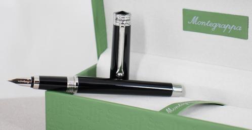 Montegrappa Parola Black Fountain Pen (M) ISWOT3AB, Verzamelen, Pennenverzamelingen, Nieuw, Vulpen, Overige merken, Met doosje