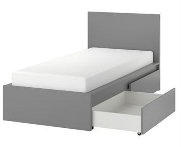 Ikea bed grijs 90x200 + Uitstekend Matraze - afbeelding 5 Ikea bed grijs 90x200 + Uitstekend Matraze - afbeelding 5