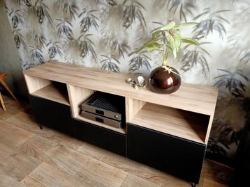 Ikea Besta TV Dressoir - Walnoot/Zwart - Moet Weg! - afbeelding 2 Ikea Besta TV Dressoir - Walnoot/Zwart - Moet Weg! - afbeelding 2