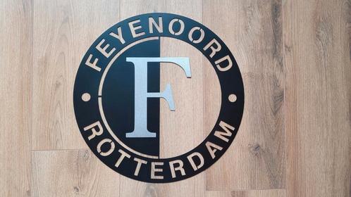 Feyenoord-logo - 50 cm - RVS gelakt - wanddecoratie, Huis en Inrichting, Woonaccessoires | Wanddecoraties, Nieuw, Ophalen of Verzenden