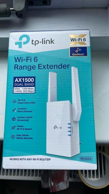 TP-Link RE505X wifi versterker repeater beste nieuw in doos