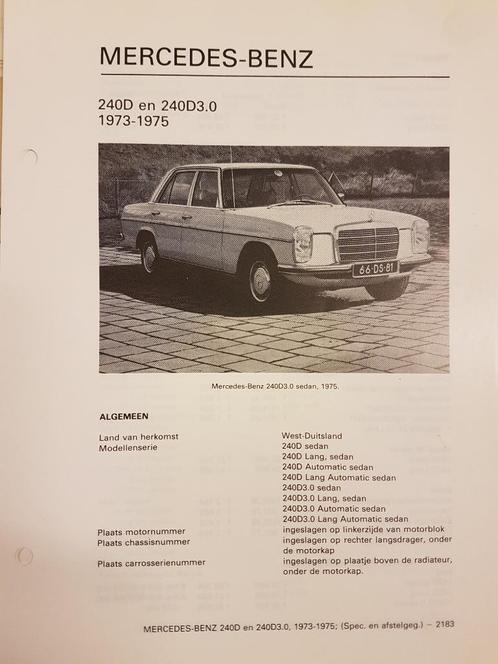 7 x Mercedes Olyslager Kluwer Vraagbaken 1968-1983 , Auto diversen, Handleidingen en Instructieboekjes, Ophalen of Verzenden