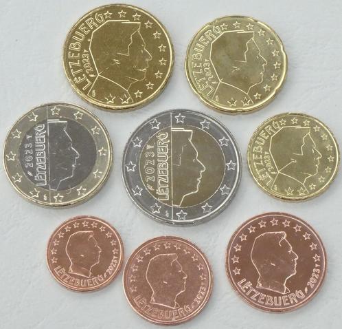 UNC setje LUXEMBURG 2023 € 0,01 t/m € 2,00 Luxemburg 2023., Postzegels en Munten, Munten | Europa | Euromunten, 2 euro, Luxemburg
