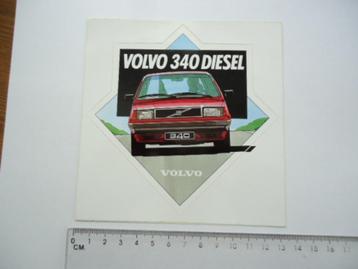 sticker VOLVO 340 Diesel auto oldtimer groot retro 