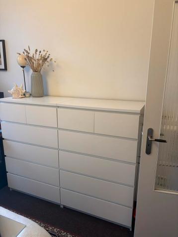2 witte IKEA Malm ladekastjes - afbeelding 1 2 witte IKEA Malm ladekastjes - afbeelding 1