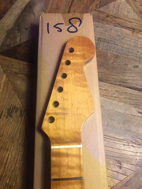 Stratocaster style hals “Maple Flamed”no 158, Muziek en Instrumenten, Instrumenten | Onderdelen, Ophalen of Verzenden