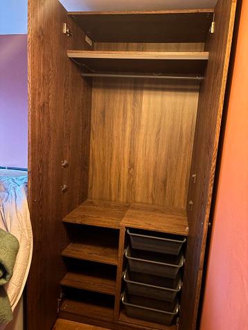 Bruine IKEA Pax kledingkast 100x58x236 - afbeelding 4 Bruine IKEA Pax kledingkast 100x58x236 - afbeelding 4