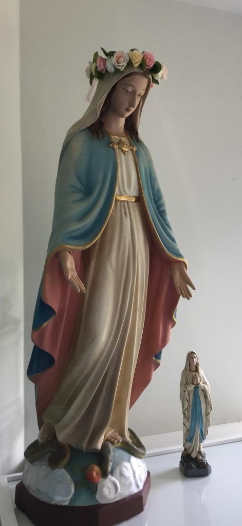 Maria beeld 127cm, Verzamelen, Religie, Zo goed als nieuw, Sieraad, Ophalen