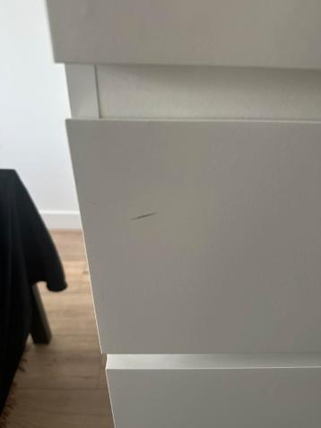 IKEA MALM, Chest of 6 drawers, white, 80x123 cm - afbeelding 4 IKEA MALM, Chest of 6 drawers, white, 80x123 cm - afbeelding 4