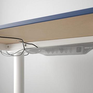 Ikea zit/sta bureau 160x80 elektrisch blauw/wit (als nieuw) - afbeelding 6 Ikea zit/sta bureau 160x80 elektrisch blauw/wit (als nieuw) - afbeelding 6