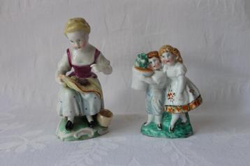 Antiek lot Duitse porseleinen figurines c 1900
