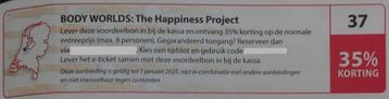 BODY WORLDS: THE HAPPINESS PROJECT, Amsterdam. 35% korting. 