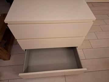 Witte Malm kast van Ikea met 3 lades - afbeelding 6 Witte Malm kast van Ikea met 3 lades - afbeelding 6