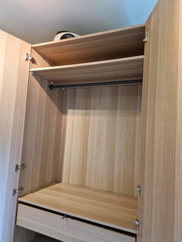 IKEA PAX Houten Kast 60cm Diep met Licht - afbeelding 2 IKEA PAX Houten Kast 60cm Diep met Licht - afbeelding 2