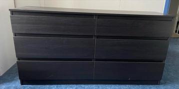 IKEA Malm ladekast zwartbruin 160x78 - afbeelding 1 IKEA Malm ladekast zwartbruin 160x78 - afbeelding 1