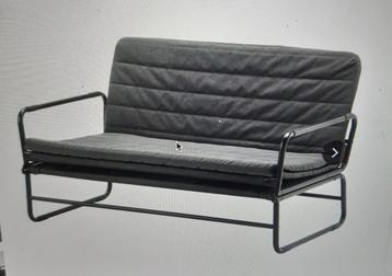 Ikea slaapbankje Hammarn donker grijs / zwart 