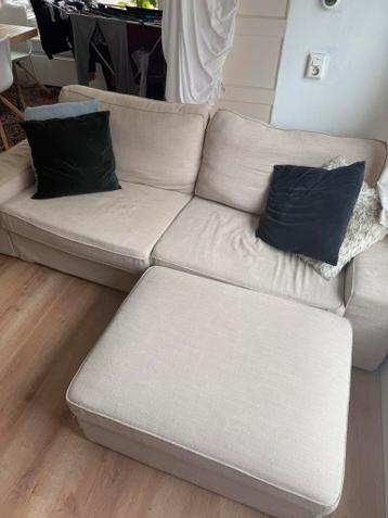 Bank met poef (Kivik IKEA) - afbeelding 1 Bank met poef (Kivik IKEA) - afbeelding 1