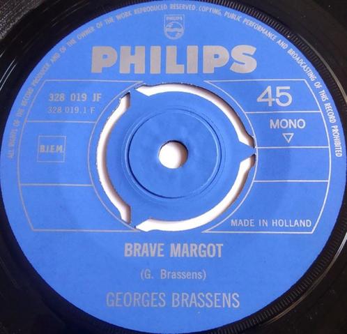 Georges Brassens – Brave Margot, Cd's en Dvd's, Vinyl Singles, Gebruikt, Single, Pop, 7 inch, Ophalen of Verzenden