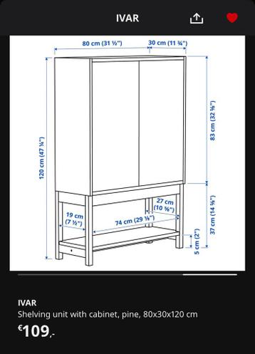 IKEA Ivar Kast - Grenen - afbeelding 13 IKEA Ivar Kast - Grenen - afbeelding 13